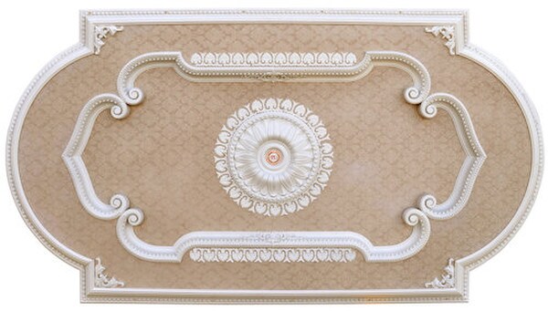 Blanco Rectangular Chandelier Ceiling Medallion Grand Applications
